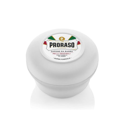 Jabón para Afeitar Proraso Piel Sensible Extracto Avena y Té Verde 150 ml