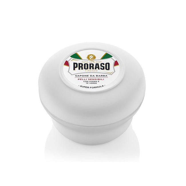 Jabón para Afeitar Proraso Piel Sensible Extracto Avena y Té Verde 150 ml