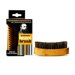 Cepillo de Bolsillo para Barba Professor Fuzzworthy Cerdas de Jabalí 10 cm