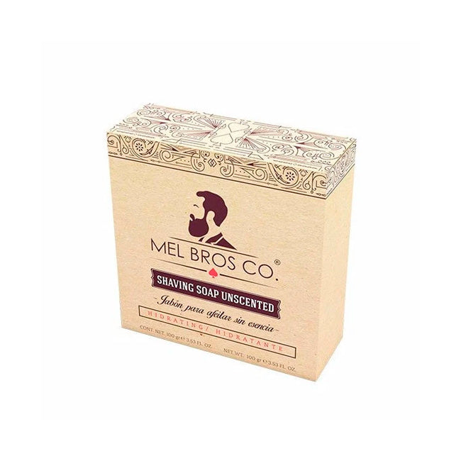 Jabón para Afeitar Mel Bros Co Hidratante Sin Esencia 100 g