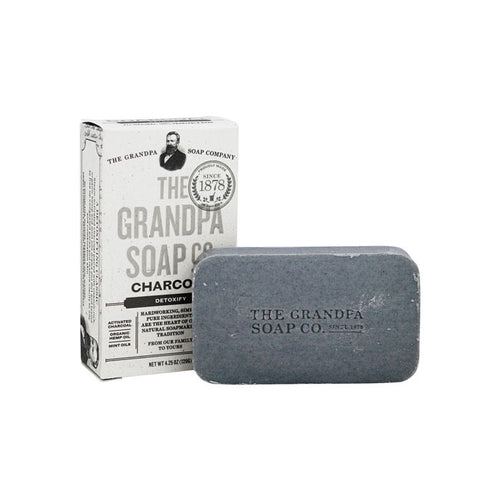 Jabón Limpieza Facial y Cuerpo The Grandpa Soap Co Carbón Activado Desintoxicante 4.25 oz