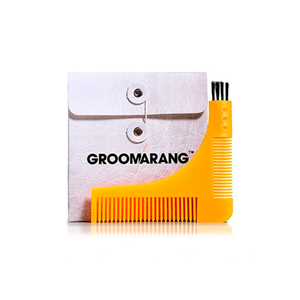 Peine Guía Para Arreglar Barba Groomarang Amarillo 11 Cm
