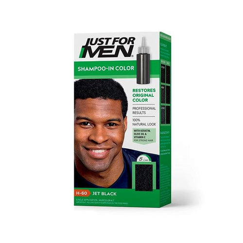 Tinte En Shampoo Para Cabello Just For Men Negro Intenso H-60 4.64 Oz