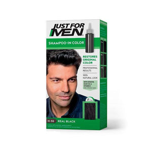 Tinte En Shampoo Para Cabello Just For Men Negro Natural H-55 27.5 Ml